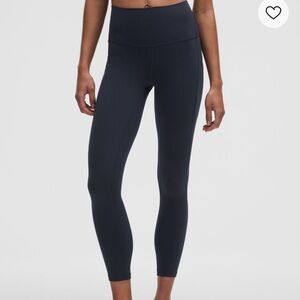 Lululemon align High-Waisted pant 25” size 8 true navy like new